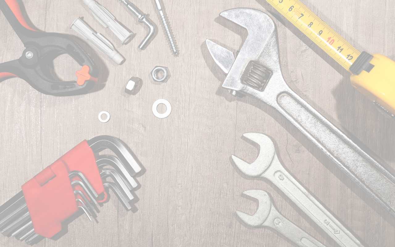 Mechanic tools on a table